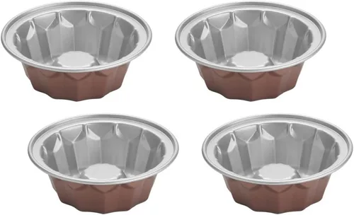 Miniatura 11 de Cuisinart Juego de 4 sartenes estriadas para tartaletas, mini, gris acero Aleación de acero