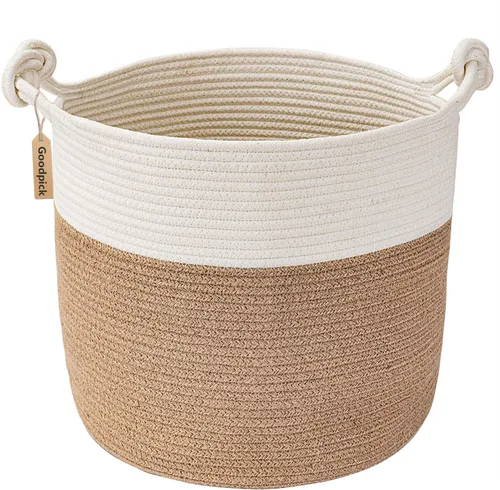 Miniatura 11 de Goodpick Canasta de Almacenamiento de Juguetes de 17"x16" para Niños, Decoración del Hogar Sala de Estar, Canasta de Regalos para Bebé Varón