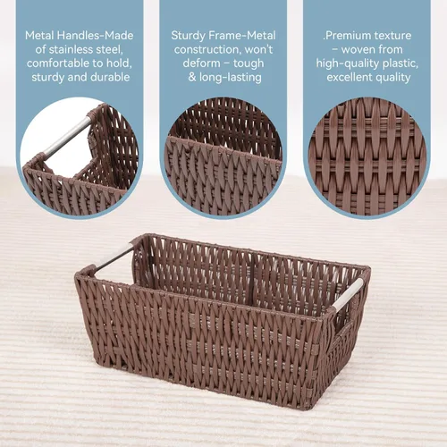 Miniatura 4 de Whitmor Rattique - Bolsa para estante, tamaño pequeño (6500-2712-JAVA)