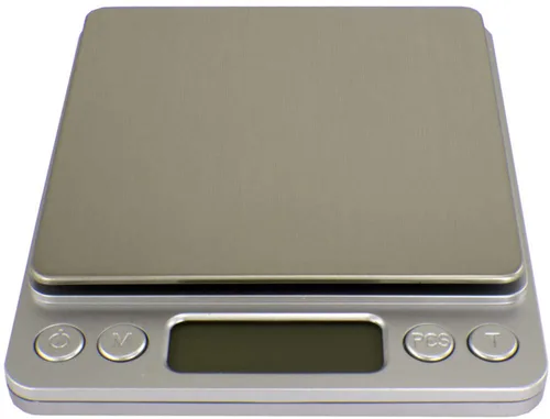 Duda Energy Scale-I2000x500g0.0.04 oz - Báscula de bolsillo automática de gran superficie de pesaje con pantalla retroiluminada, 1.3 pulgadas de