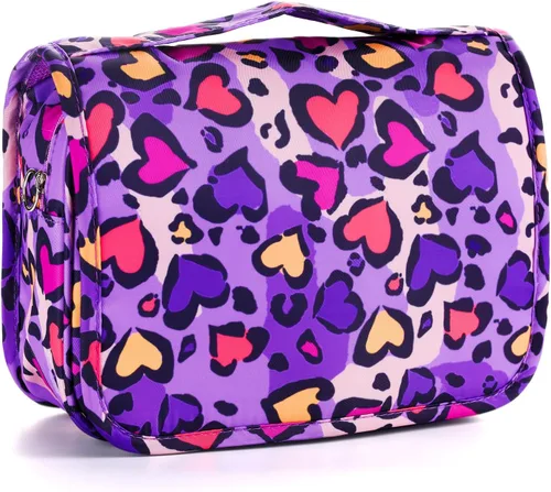 Miniatura 22 de Neceser colgante para niños para niñas y niños, púrpura, ((Butterfly-Purple)