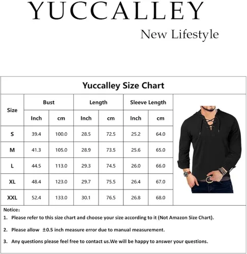 Miniatura 6 de Yuccalley Sudaderas con capucha de manga larga para hombre, sudaderas casuales