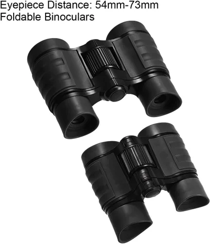 Miniatura 3 de uxcell Prismáticos 4X30 Compactos Plegables Binoculares A Prueba De Golpes Negro Con Correa Para El Cuello Para La Observación De Aves Senderismo