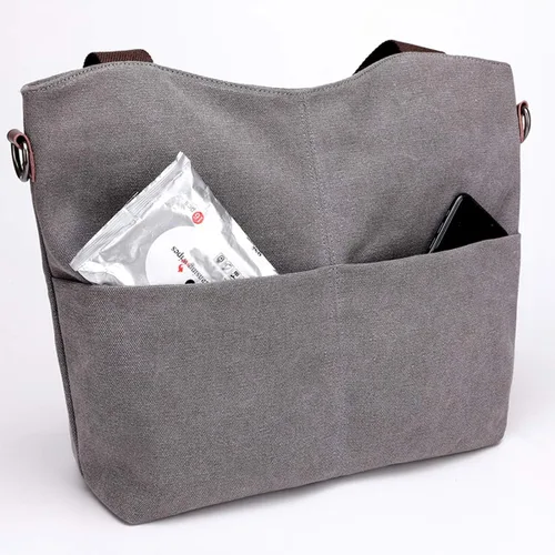 Miniatura 9 de DOURR Hobo - Bolsos cruzados de lona para mujer, bolso cruzado de moda de algodón