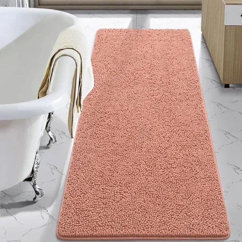 Miniatura 93 de LOCHAS Alfombra de Baño de Lujo Lanuda Tapete de Baño 24 x 17 Pulgadas, Alfombras de Baño Lavables Antideslizantes para Baño y Ducha, Alfombras