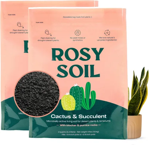 Miniatura 13 de Rosy Soil Alimento vegetal – Fertilizante microbialmente activo para plantas de interior, hierbas y flores – Biochar, algas, fundición de gusanos