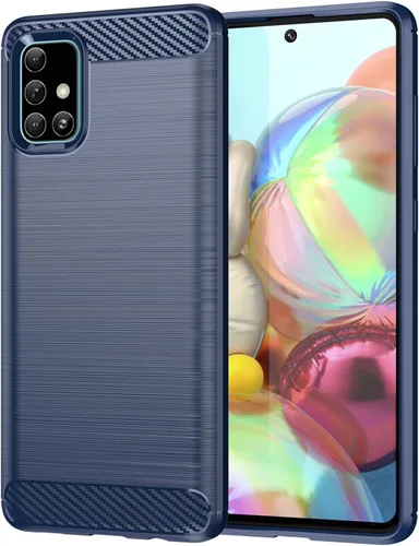 Miniatura 41 de Funda EUAGVQY para Samsung A70 Galaxy A70, Funda de Fibra de Carbono de TPU Blanda Antideslizante Duradera y Ligera, Funda Protectora para Samsung
