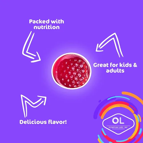 Miniatura 3 de Olympian Labs Gomitas de saúco para niños Repletas de vitamina C y zinc 60