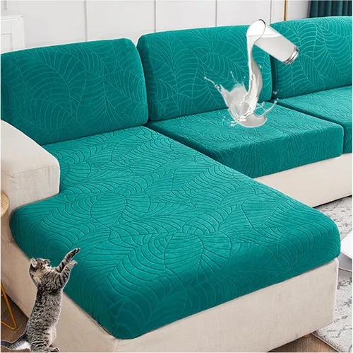 Miniatura 43 de Fundas de cojín para asiento de sofá, impermeables, de alta elasticidad, universal, elástica, fundas de cojín de repuesto para cojines individuales