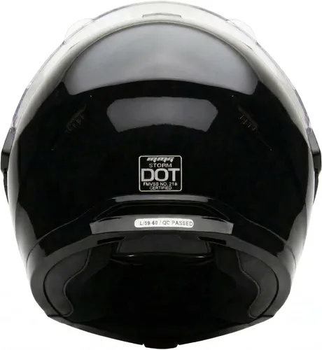 Miniatura 3 de MMG Casco deportivo dual para motocicleta todoterreno dirt bike ATV - Visera abatible - Modelo 23 (negro brillante, mediano)