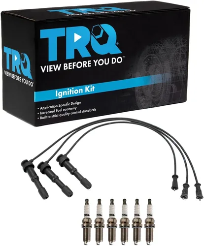 Miniatura 60 de Kit de bujías de chispa TRQ 5 piezas de bujías de iridio Compatible con Acura Integra 1992-2001 1999-2000 Honda Civic 1994-1995 Civic del Sol