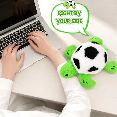 Miniatura 5 de 11 Inch Weighted Turtle Stuffed Animal, Soft Sea Turtle Soccer Plush Toy with Football Body, Cute Weighted Plushies for Kids Boys Girls, Ideal