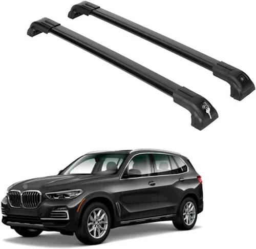 Miniatura 20 de ERKUL Barras transversales de techo para BMW X1 F48 2016-2022 Barras transversales de aluminio con cerradura antirrobo para el techo Compatible