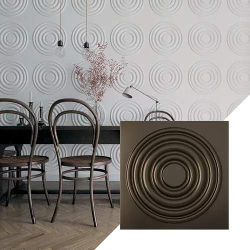 Miniatura 47 de Ekena Millwork WP20X20WDWH 19 5/8 pulgadas de ancho x 19 5/8 pulgadas de alto Wade EnduraWall Decorativo 3D Panel de pared cubre 2.67 pies cuadrados