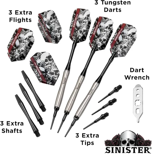 Miniatura 3 de Viper Dardos siniestros 95% tungsteno punta suave