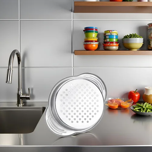 Miniatura 5 de Colador de latas de alimentos de acero inoxidable, filtro de prensa de atún metálico, tapa de conserva, escurridor de aceite, herramientas de cocina