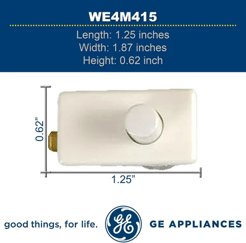 Miniatura 4 de GE WE4M415 - Interruptor de puerta original OEM para secadora GE