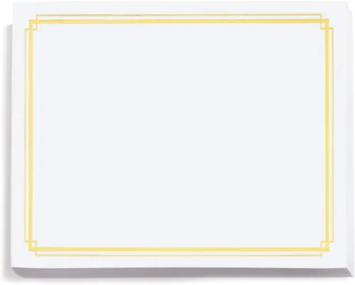 Miniatura 15 de PaperDirect Certificados de especialidad imperial de papel de aluminio – 50 hojas de papel blanco de 38 libras, 8½ x 11 pulgadas, borde doble