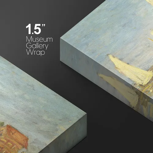 Miniatura 132 de wall26 Prado con álamos por Claude Monet - Arte moderno impresionista, arte en lienzo para el hogar, 12 x 18 pulgadas
