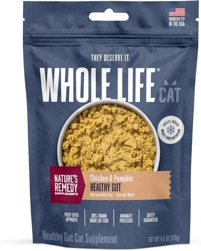 Miniatura 11 de Whole Life Pet Suplementos para Piel y Pelaje Saludables para Gatos para Piel Seca, Alivio de Alergias y Estómago, Apoyo Inmunológico y Digestivo