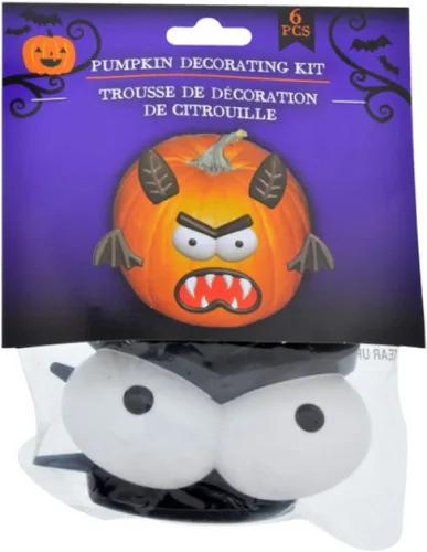 Miniatura 5 de Greenbrier International Kits de decoración de calabaza, 4 juegos diferentes (monstruos y brujas)