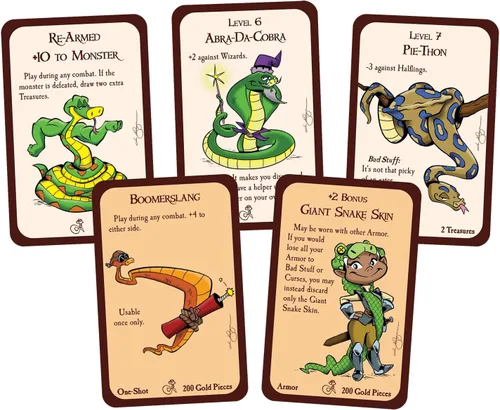 Miniatura 3 de Mini-expansión del juego de cartas Munchkin Snakes por Steve Jackson