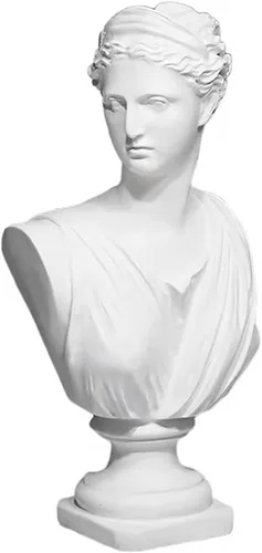 Miniatura 11 de Estatua griega de la diosa de Venus de 8.6 pulgadas, mitología griega romana clásica, estatua de busto de cabeza, estatua de resina para el hogar