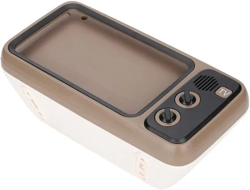 Miniatura 9 de Ciglow Altavoz Bluetooth, altavoz Bluetooth estéreo retro HD portátil para TV para teléfono móvil de 6 pulgadas (gris)