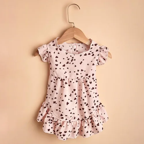 Miniatura 5 de Generic Vestido para perro con estampado de corazón rosa, talla XS, lindo vestido para perro, falda tutú para cachorro, chihuahua, cumpleaños