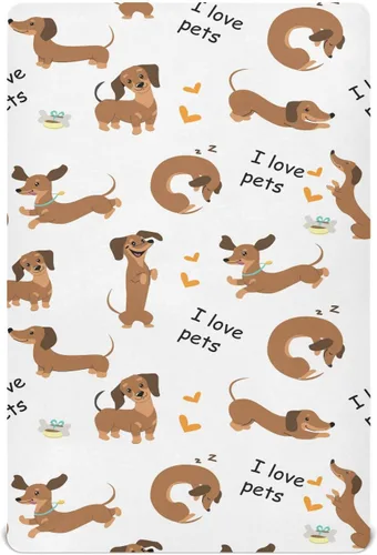 Miniatura 15 de vvfelixl Sábanas de cuna para niños y niñas, animales de granja, vacas, tréboles, transpirables, para colchón de cuna, suaves y transpirables, 39 x