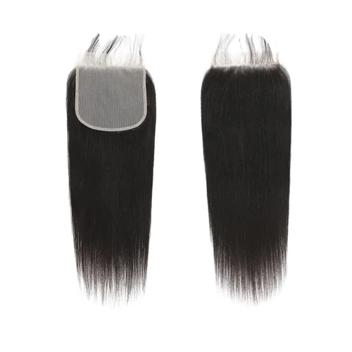 Miniatura 2 de Cierre de encaje transparente de 6 x 6 pulgadas, cierre de cabello humano real, 6 x 6 pulgadas, prearrancado con cabello de bebé, línea capilar