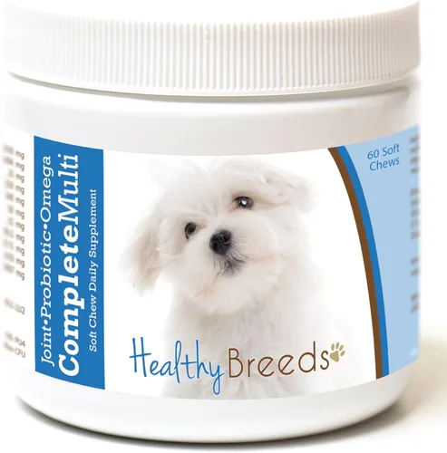 Miniatura 194 de Healthy Breeds Pug todo en uno multivitamínico suave masticable 60