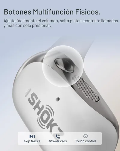 Miniatura 8 de SHOKZ Auriculares OpenFit 2+ OpenFit 2+, habilitados para Dolby Audio, cómodos auriculares con ganchos suaves para los oídos, tiempo de reproducción