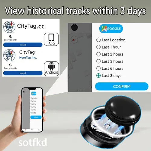 Miniatura 3 de Paquete de 2 rastreadores GPS para vehículos, dispositivo de seguimiento de automóvil oculto, dispositivo rastreador para vehículos, rastreador