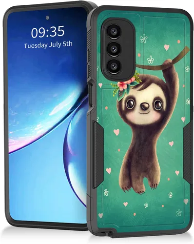 Miniatura 15 de Para Moto G Power 2022 – Funda protectora resistente de doble capa de policarbonato duro híbrido de goma suave a prueba de golpes – Ciervo