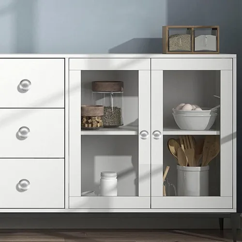 Miniatura 9 de 4 pomos de puerta de armario, pomo de puerta de cajón de armario para muebles de cocina, perilla de gabinete de acero inoxidable con tornillos, gris