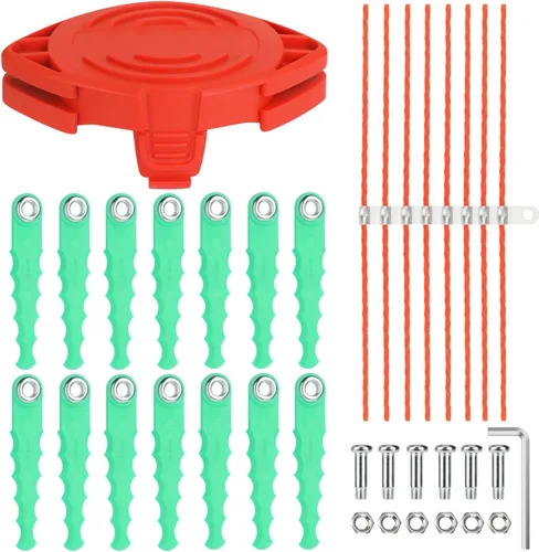 Miniatura 15 de SF-080 Carretes de repuesto para recortadora compatibles con Black Decker SF-080-BKP GH3000 GH3000R LST540 LST540B Weed Eater 20 pies 0.080 pulgadas