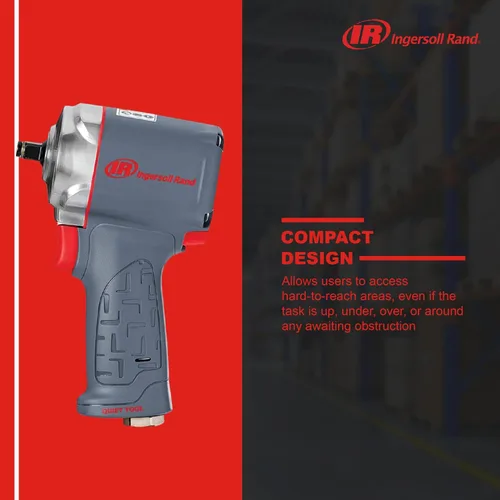 Miniatura 5 de Ingersoll Rand 36QMAX - Llave de impacto neumático de 1/2 pulgada, tecnología silenciosa, salida de par de torsión de hasta 640 libras-pie