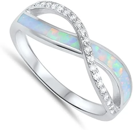Miniatura 2 de Elige tu color anillo infinito de plata de ley