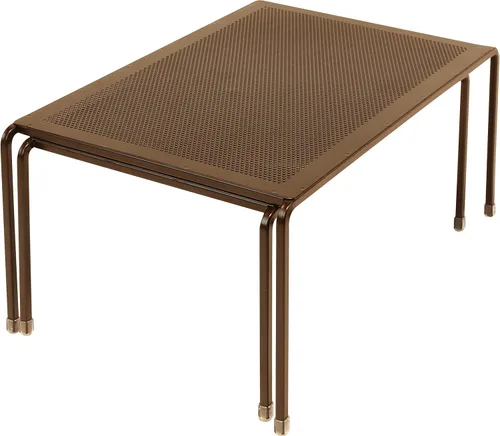 Miniatura 6 de Deco Brothers Organizador de estantes ampliables para armario de cocina y mostrador, bronce