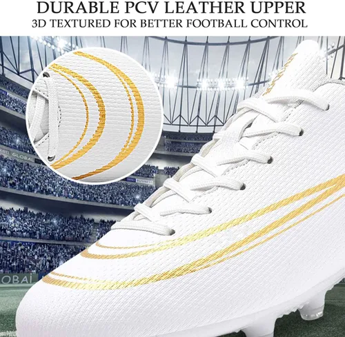 Miniatura 2 de Niber Tenis de fútbol unisex AG para entrenamiento juvenil en interiores tenis de fútbol atlético equipo de fútbol TF 22zn-cd-awhite 4 niños grandes