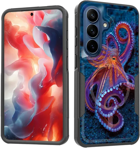 Miniatura 87 de Funda magnética para Galaxy A16 5G, [compatible con MagSafe] [protección contra caídas de grado militar] Funda resistente a prueba de golpes
