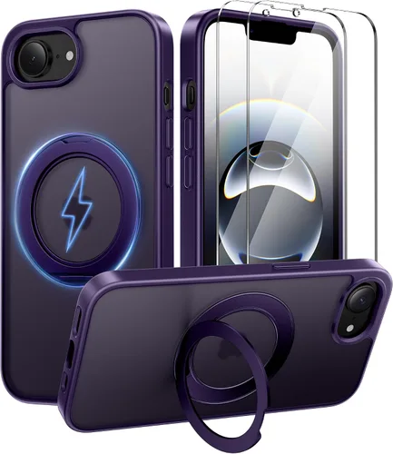 Miniatura 87 de Funda magnética diseñada para iPhone 11 Pro Max, [probada en caídas de grado militar] [compatible con MagSafe] Funda protectora delgada translúcida