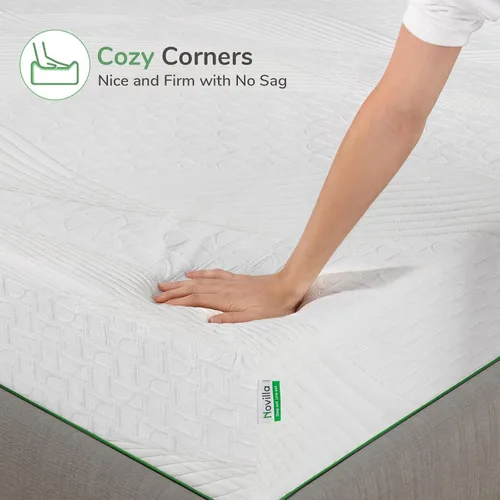 Miniatura 5 de Novilla Ataraxia - Colchón de espuma viscoelástica tamaño individual de 6 pulgadas, colchón individual refrescante en una caja para aliviar el dolor