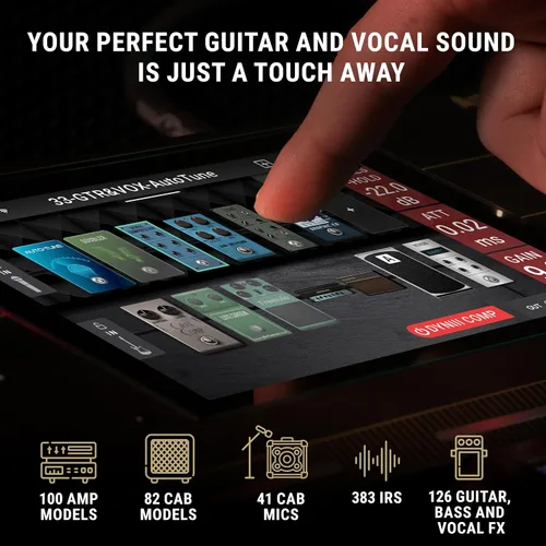 Miniatura 3 de HeadRush Prime - Pedal multiefectos para guitarra y voz y procesador de modelado de amplificador con clonador de amplificador, Antares Auto-Tune