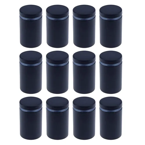 Miniatura 11 de Antrader Paquete de 12 Soportes Separadores de Vidrio de Acero Inoxidable de 3/4" x 1-1/5", Separadores de Pared Clavos de Ferretería Publicitarios