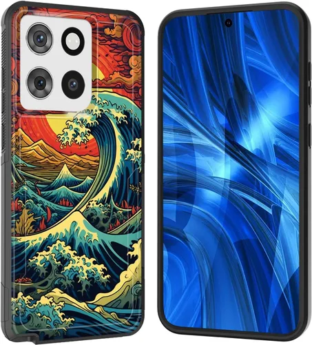 Miniatura 181 de Funda para Moto G 5G 2023, [probada en caídas de grado militar], resistente, resistente, resistente, a prueba de golpes, funda protectora