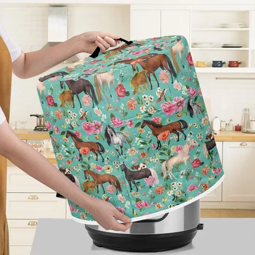 Miniatura 53 de Flashideas Cherry Love - Funda para olla a presión con bolsillo de almacenamiento compatible con olla instantánea de 8 cuartos de galón, accesorios