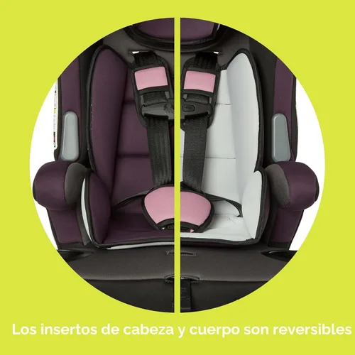 Miniatura 17 de Baby Trend Hybrid SI 3 en 1 - Asiento de coche con refuerzo de combinación con protección contra impactos laterales, Dash Orchid Orquídea Dash