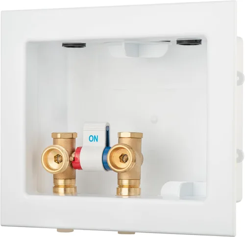 Miniatura 2 de Caja de salida para lavadora CPVC de 1/2 pulgada, válvula de control único, entrada de entrada de 1/2 pulgada, accesorio de tubería de CPVC de 1/2
